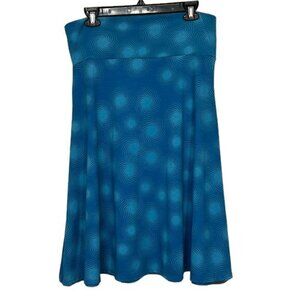 Women’s Lularoe Teal Turquoise Azure A-Line Skirt Size XL EUC #4013